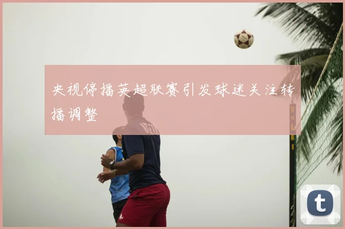 央视停播英超联赛引发球迷关注转播调整